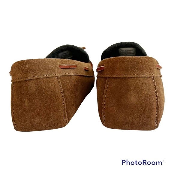 POLO RALPH LAUREN Suede Slip-On Fleece-Lined Moccasin Slipper Size 7D - Picture 9 of 14